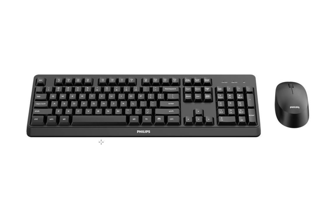 Philips SPT6307BL Tastatur Set kabellos schwarz Philips SPT6307BL Tastatur Set kabellos schwarz